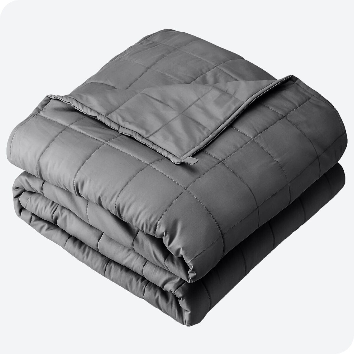A cozy weighted blanket made with cooling cotton, perfect for improving sleep.