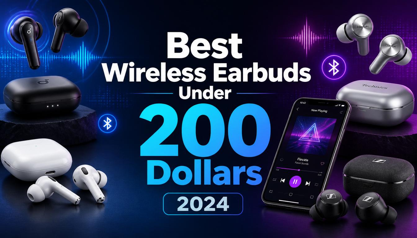 best wireless earbuds under 200 dollars 2024